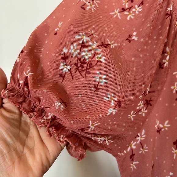 Wallflower Large Floral dress mauve pink - Picture 4 of 9